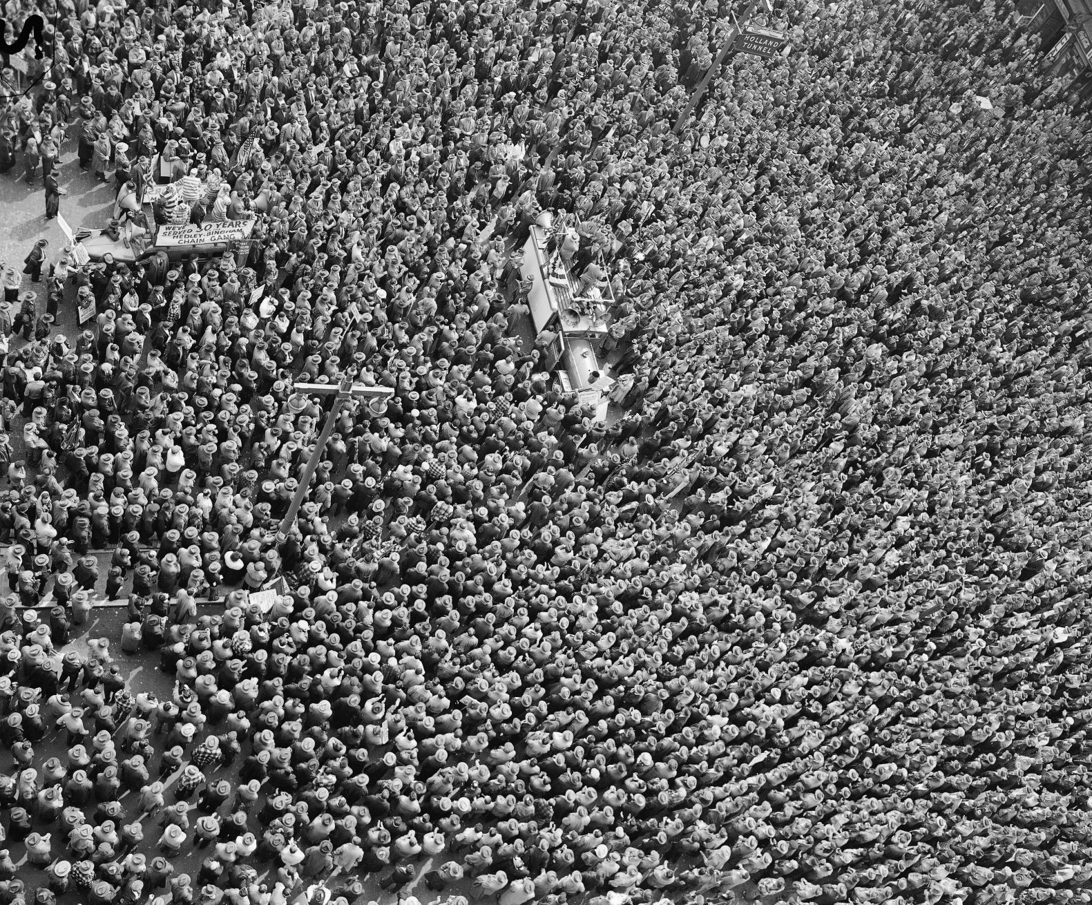 Transit workers demonstration 1950